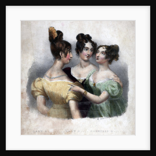 Three 19th century ladies by Maxim Gauci