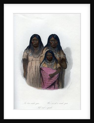 Native American women and child by Harris