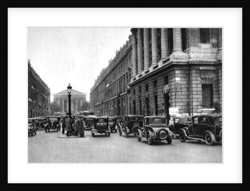 Entrance to the Rue Royale with the Madeleine in distance, Paris by Ernest Flammarion