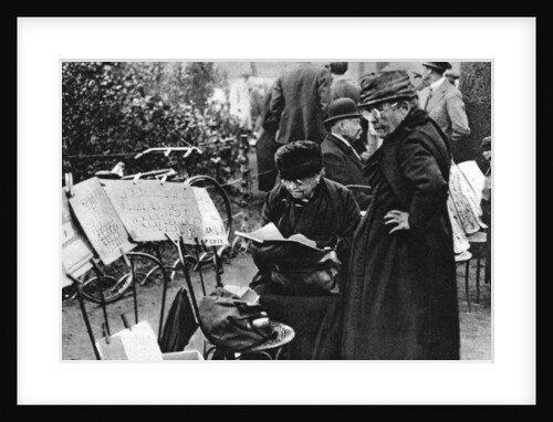 Stamp sellers in the Champs Elysees, Paris by Ernest Flammarion