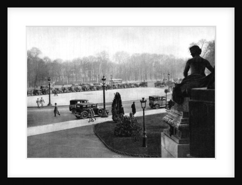 The Rond Point and Georges Clemenceau Place, Paris by Ernest Flammarion