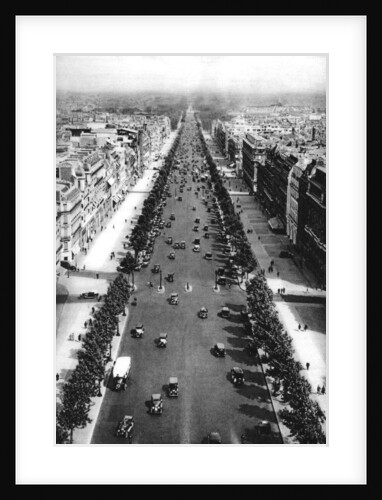 View of the Avenue des Champs Elysees, Paris by Ernest Flammarion