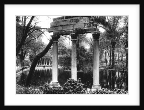 The Naumachia's Corinthian columns, Parc Monceau, Paris by Ernest Flammarion