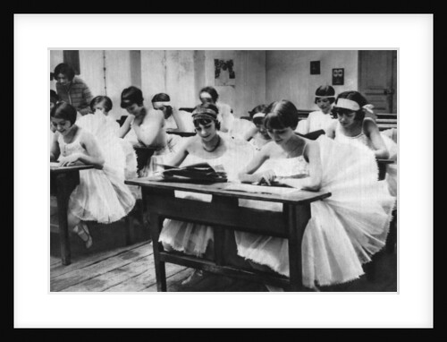School of young dancing girls at the Opera, Paris by Ernest Flammarion