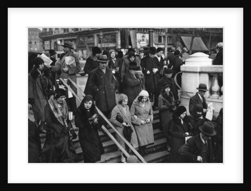 Entrance to a Metro station, Paris by Ernest Flammarion