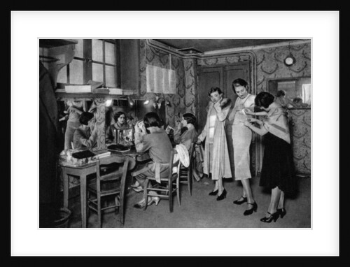 Models at a great dressmakers, Paris by Ernest Flammarion