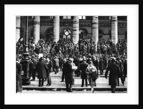 Bargaining outside the Stock Exchange, Paris by Ernest Flammarion