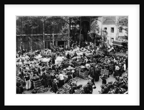 Outside the Central Market, Paris by Ernest Flammarion