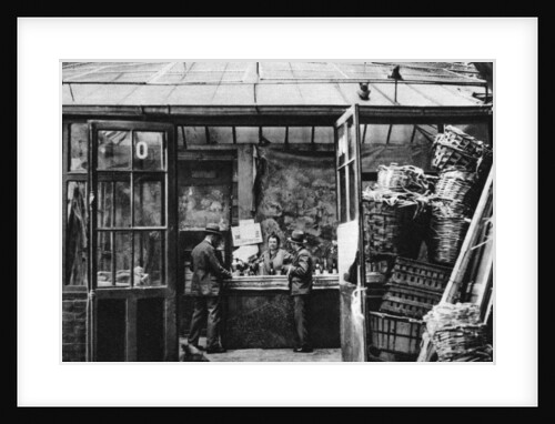 A bar in the Central Market quarter, Paris by Ernest Flammarion