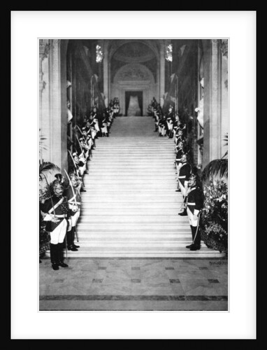 Republican guards at a reception, Town Hall, Paris by Ernest Flammarion