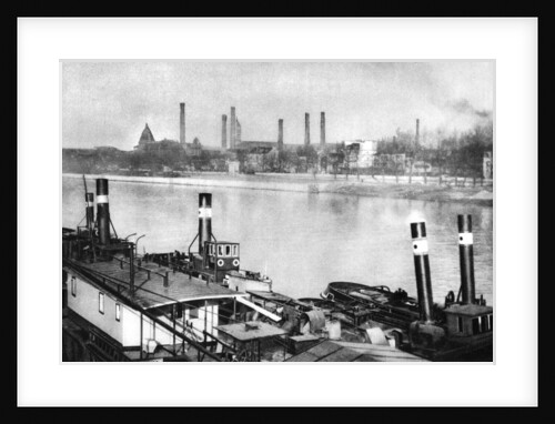 The Seine and the quays at Bercy, Paris by Ernest Flammarion