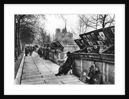 Book stalls along the quays, Paris by Ernest Flammarion