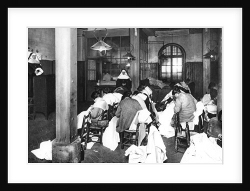 Workroom at Saint Lazare women's prison, Paris by Ernest Flammarion