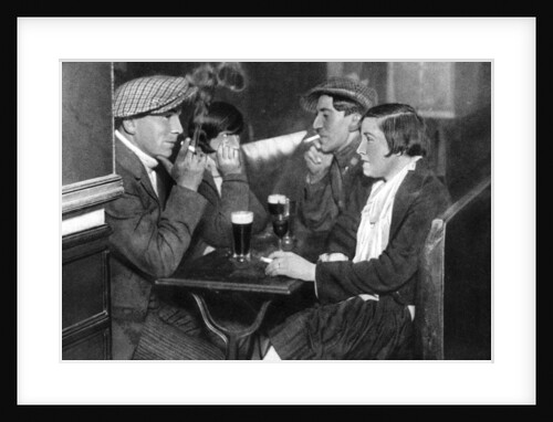 A foursome in a bal-musette, Paris by Ernest Flammarion