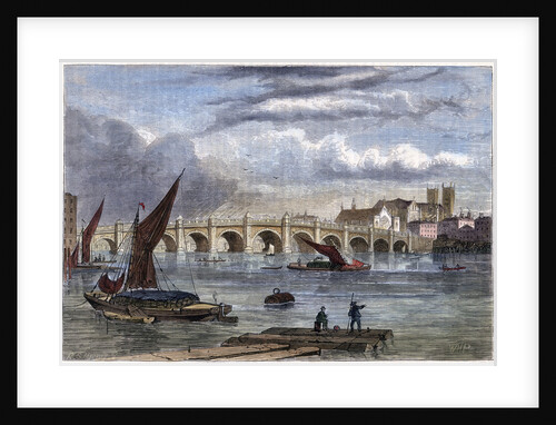 Old Westminster Bridge in 1754 by Anonymous