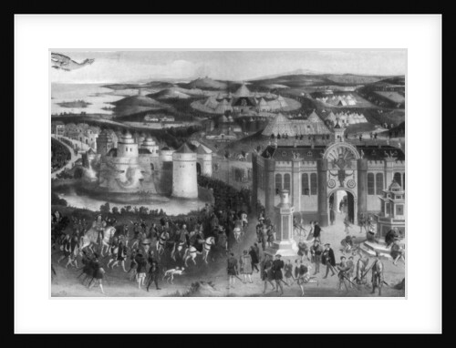 Meeting of Henry VIII and Francis I, at The Field of Cloth of Gold, 1520 by Anonymous