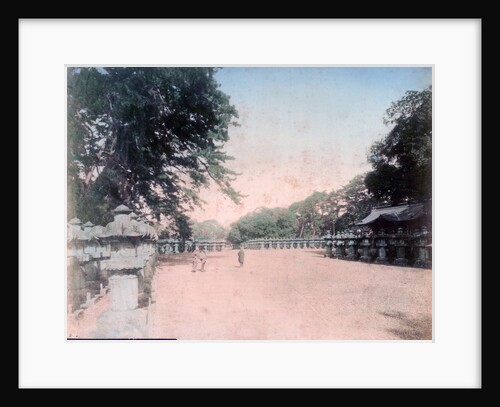 Lanterns at Zojoji in Shiba Park, Tokyo by Anonymous