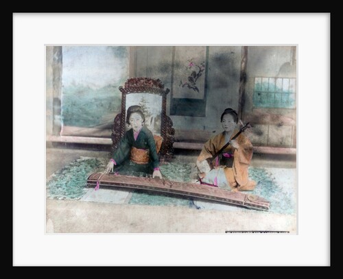 Japanese music: women playing Koto and Samisen, Kobe, Japan by Anonymous