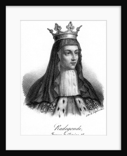 Radegonde, one of Clotaire I's four wives by Delpech