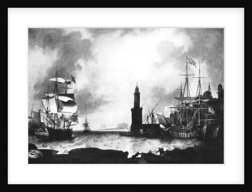 Arrival of HMS Vanguard by Anonymous