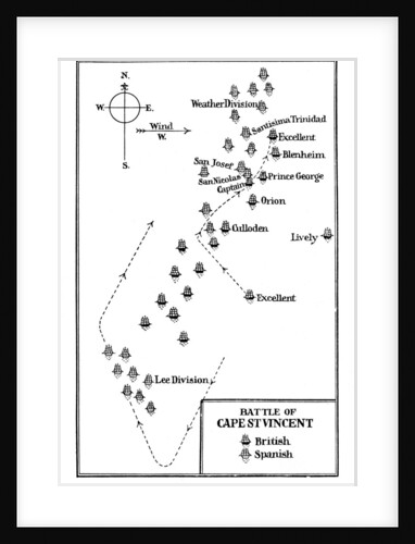 Battle of Cape St Vincent by Anonymous