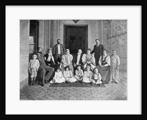 Senor Sáenz Peña and some of his family, on his seventy-third birthday by George Meisenbach