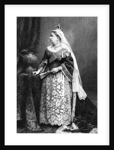 Queen Victoria in her state robes by Walery
