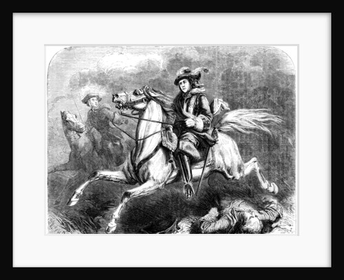 King George II at the battle of Dettingen by Anonymous