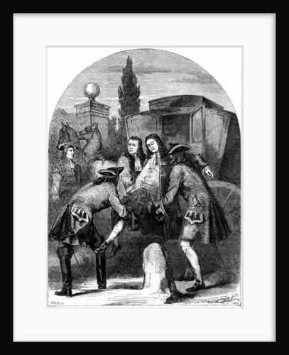 King George I, attacked by a fit of apoplexy by Crane