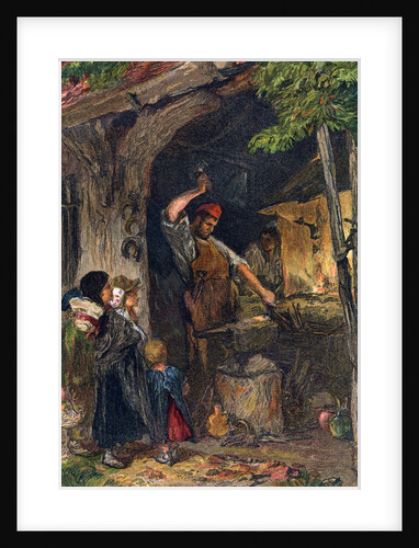 The village blacksmith by Anonymous