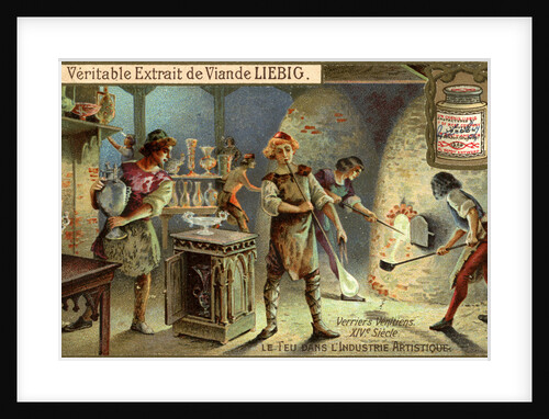 Glassmakers in the 14th century by Anonymous