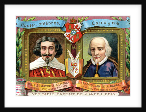 Miguel de Cervantes Saavedra and Pedro Calderon De La Barca by Anonymous