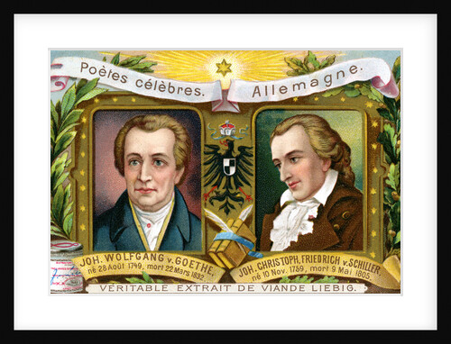 Johann Wolfgang von Goethe and Johann Christoph Friedrich von Schiller by Anonymous