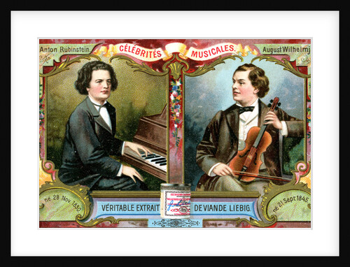 Anton Rubinstein and August Wilhelmj by Anonymous