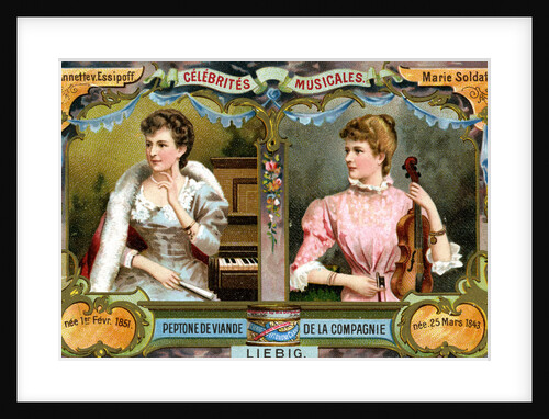 Annette von Essipoff and Marie Soldat by Anonymous