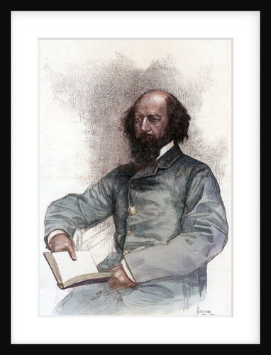 Alfred Lord Tennyson (1809-1892), English poet by Amedee Forestier