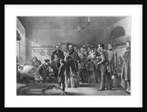 Queen Victoria (1819-1901) visiting wounded soldiers by Anonymous