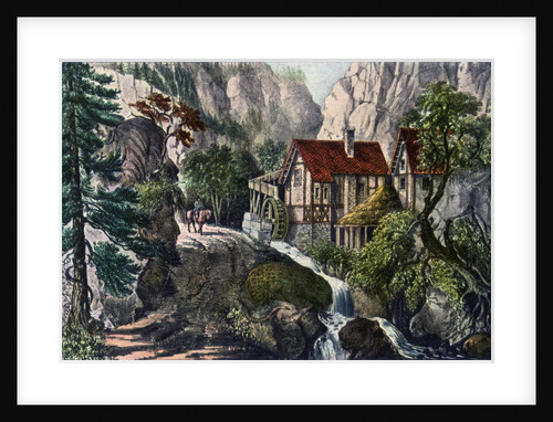 Old Swiss Mill by Currier and Ives