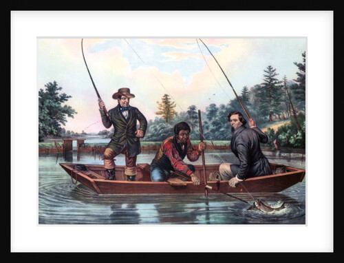 Catching a Trout by Currier and Ives