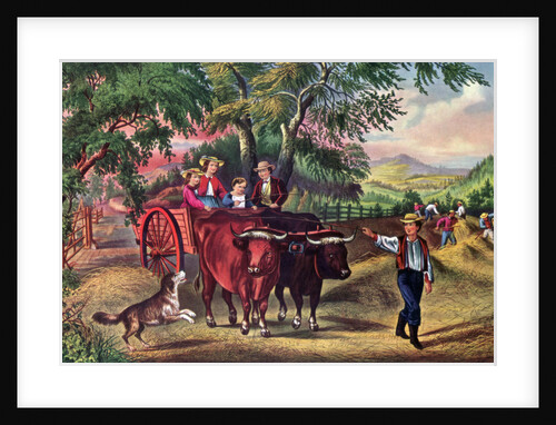 Haying Time, The First Load by Currier and Ives