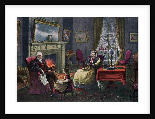 The Season of Rest, Old Age by Currier and Ives