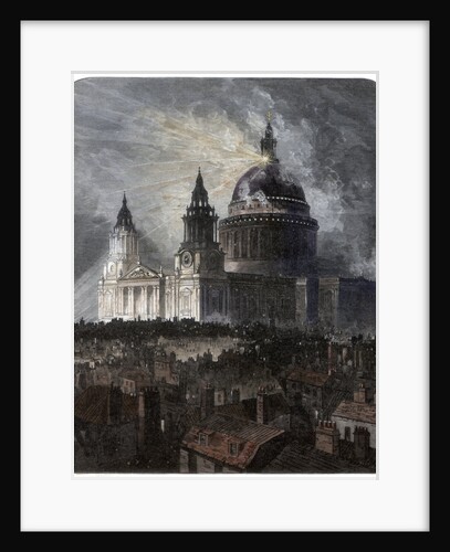 St Paul's Cathedral on Thanksgiving Day by Anonymous