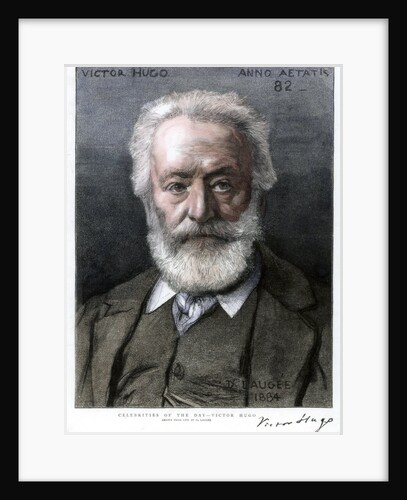 Victor Hugo, French author by D Laugee