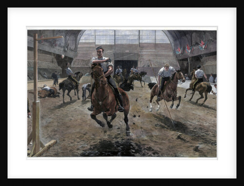 Rehearsing for the Royal Military Tournament at the Agricultural Hall, Islington, London by Anonymous