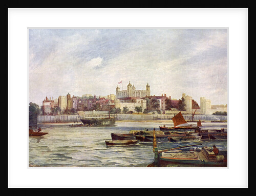 The Tower of London from across the Thames by Andre & Sleigh