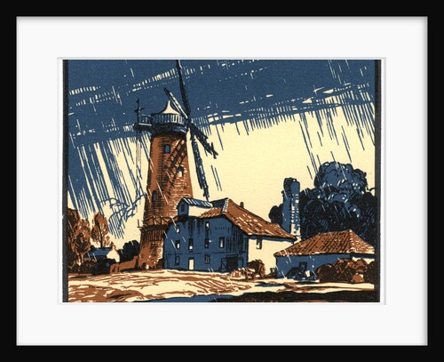 The Old Mill at Blackborough, King's Lynn, Norfolk by Leonard Russell Squirrell