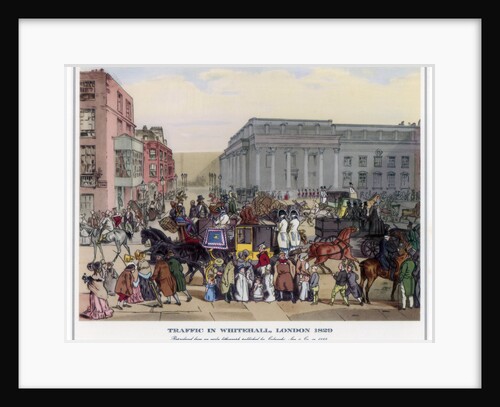 Traffic in Whitehall, London by Anonymous