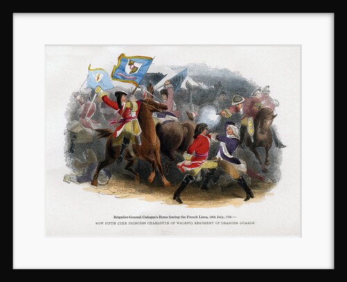 Brigadier-General Cadogan's Horse forcing the French Line by Anonymous