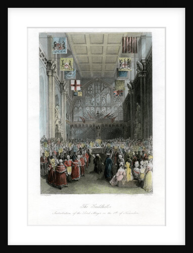 Installation of the Lord Mayor, The Guildhall, London by H Melville