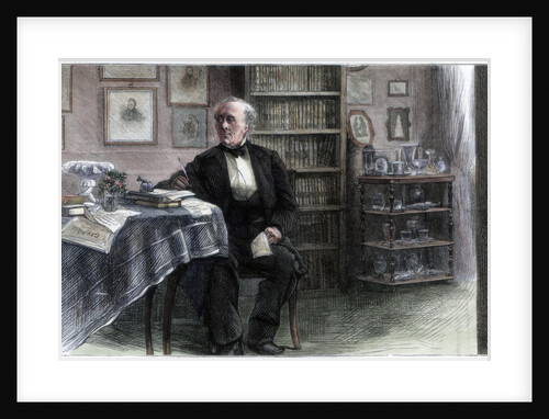 The late Hans Christian Andersen in his study by Hans Christian Andersen